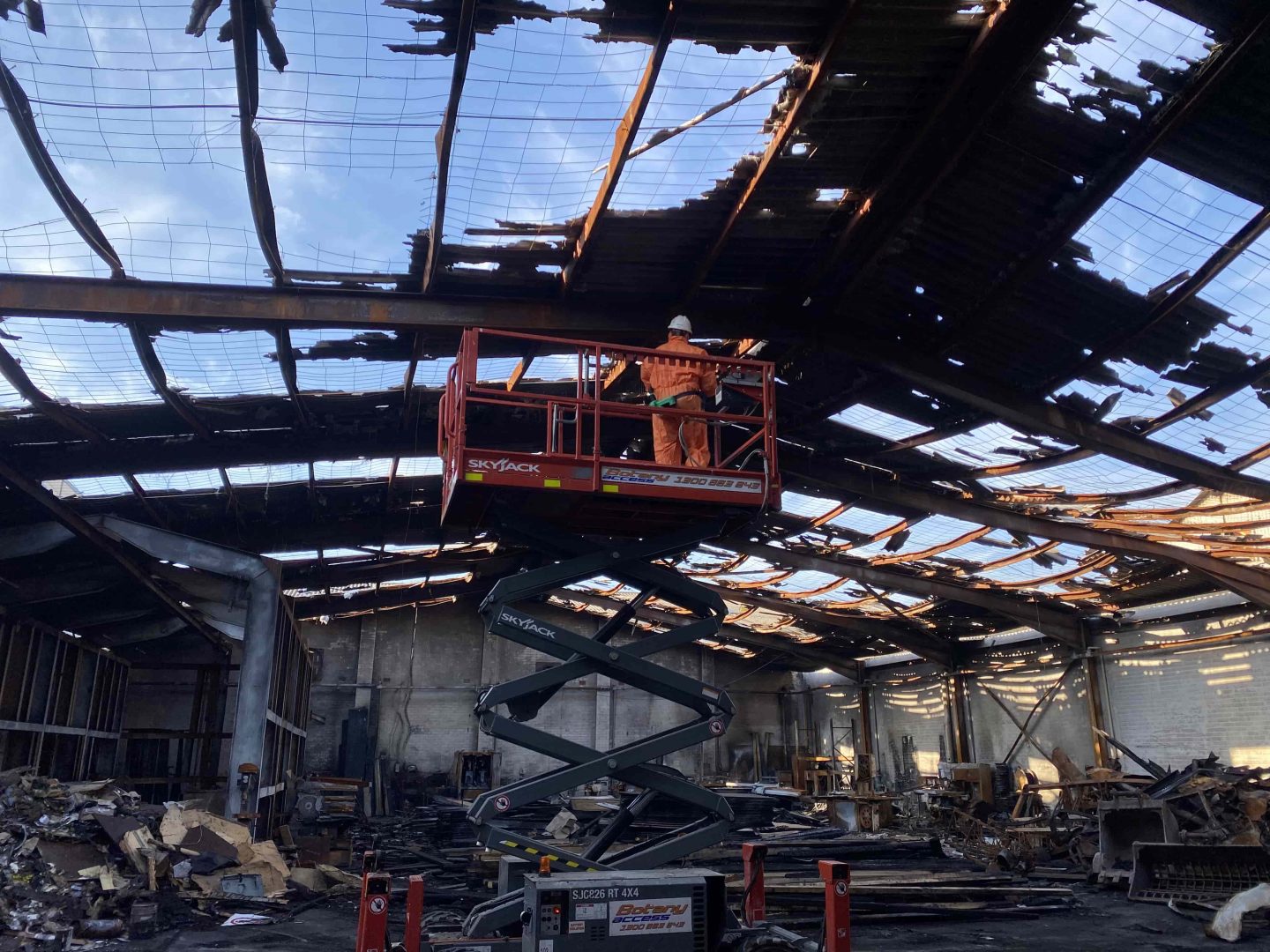 Hazmat removal, structural demolition and remedial works - Bankstown warehouse